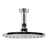 Ferro Zuhanyfej, esőztető, 220 mm + 50 cm zuhanykar, króm, Rotondo, Ferro