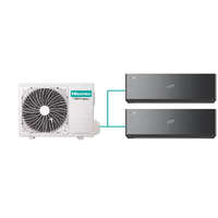 Hisense Hisense multi-split klíma szett 5kW (2AMW52U4RXC) kültéri egység + 2db, 2,6kW Energy Pro X Black beltéri egység