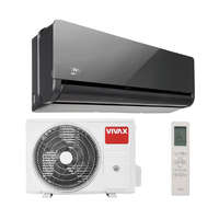 Vivax Vivax H+ Design Gray Mirror 3,5kW ACP-12CH35AEHI+ oldalfali split klíma, fűtésre optimalizált, A+++, -25°C-ig fűtés