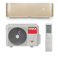 Vivax Vivax ACP-09CH25AERI+ R-Design+ - Gold/Arany 2,7kW split klíma, fűtésre optimalizált, A+++, -25°C-ig fűtés