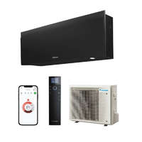 Daikin Daikin Emura Black FTXJ25AB-RXJ25A oldalfali split klíma szett 2,5 kW, fekete