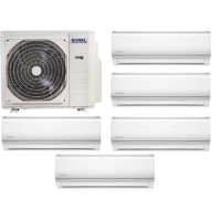 Korel Korel Nexo multi-split klíma szett, 12,3 kW K5OE-42HFN kültéri + 5db 2,6 kW beltéri, csepptálca és karterfűtéssel
