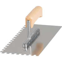 Strend Pro Strend Pro prémium fogazott rozsdamentes glettvas, fa nyéllel, 0,7 mm, 270X130 mm, E8 mm