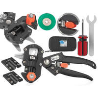 GEKO GEKO oltó olló készlet, praktikus tokba, szőlő, fák és cserjék oltásához