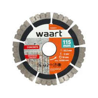 Waart Waart gyémánt vágókorong kemény anyagokhoz, KU vágóél, 115 X 22,2 mm