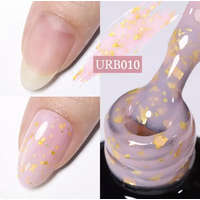  UR Sugar Rubber Base Gél Rózsaszín-arany glitter urb010