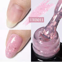  UR Sugar Rubber Base Gél Rózsaszín-pink glitter urb011