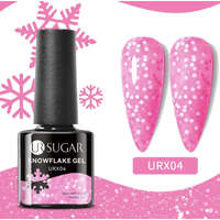  UR Sugar Snowlfake/Hópehely Gél lakk Urx04 Pink