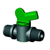 Műanyag csap 1/2"-1/2" KM-zöld