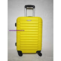 Maxell közepes méretű sárga bőrönd, 65cmx45cmx26cm-keményfalú