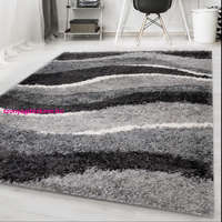 Budapest Carpet HOSSZÚ SZÁLÚ SHAGGY, Den. CAREN 474 Szürke 60x110cm szőnyeg