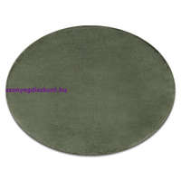 My carpet company kft Kab. Modern, mosható szőnyeg POSH kör shaggy, plüss, vastag, csúszásgátló, zöld kör 80 cm