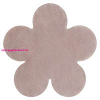 Kab. Modern mosható szőnyeg SHAPE 3106 Virág shaggy - pirosító rózsaszín plüss, csúszásgátló 80x80 cm