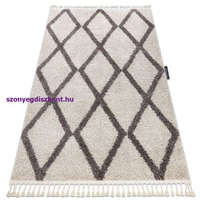 My carpet company kft Kab. Szőnyeg BERBER TROIK krém Rojt shaggy 160x220 cm
