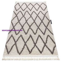 My carpet company kft Kab. Szőnyeg BERBER BENI krém Rojt shaggy 160x220 cm