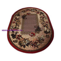 My carpet company kft Szőnyeg ovális Dy. BCF Alfa 01 piros 80 x 150 cm
