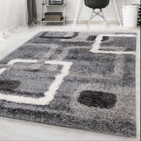 Budapest Carpet HOSSZÚ SZÁLÚ SHAGGY, Den. CAREN 471 Szürke 120x170cm szőnyeg