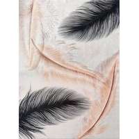 My carpet company kft Ber. Porte 2395 szürke-arany 60x100cm- modern vékony szőnyeg