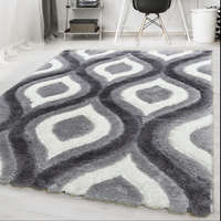 Budapest Carpet Nagyon Puha Shaggy Szőnyeg, 160X230Cm Den. Belinda pro szürke 3082 Szőnyeg