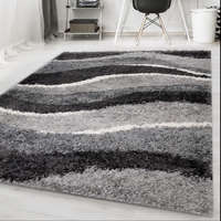 Budapest Carpet HOSSZÚ SZÁLÚ SHAGGY, Den. CAREN 474 Szürke 60x110cm szőnyeg