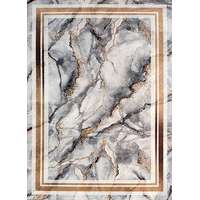 My carpet company kft Ber. Porte 2001 szürke-arany 60x100cm- vékony modern szőnyeg