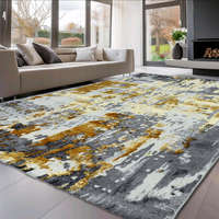Budapest Carpet Den. Sunset new 9428 Krém-Arany 60x110cm modern szőnyeg