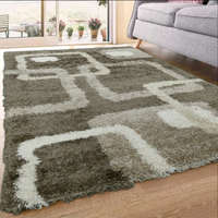 Budapest Carpet HOSSZÚ SZÁLÚ SHAGGY, Den. CAREN 471 barna 120x170cm szőnyeg