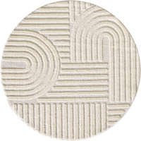 Ay Ay. ART 1121 80 x 80 cm krém shaggy szőnyeg - kör