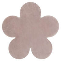 Kab. Modern mosható szőnyeg SHAPE 3106 Virág shaggy - pirosító rózsaszín plüss, csúszásgátló 80x80 cm