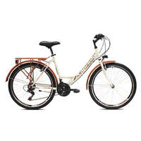 Városi kerékpár Capriolo Metropolis Lady 26"/18 bézs - barna