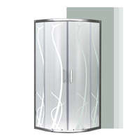 Leziter Spirit Bamboo 90x90 cm íves zuhanykabin zuhanytálca nélkül