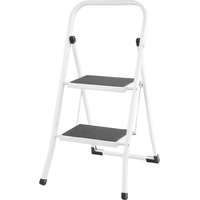 Strend Pro LFD080 fellépő, 2 fokos, 47cm, fehér, acél, csúszásgátlós, stabil lábú