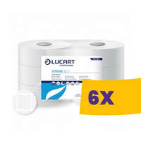 Lucart Professional Lucart Strong 23J WC papír 23cm átm. - 2 rétegű, hófehér, 185m (Karton - 6 tek)