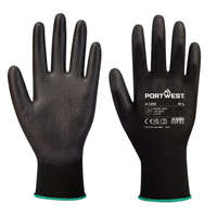 Portwest Portwest A120 Nylon védőkesztyű PU tenyérmártott fekete