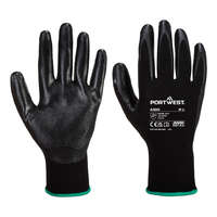 Portwest Portwest A320 Nylon nitrilhab tenyérmártott védőkeszyű fekete