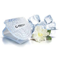 G-Screen G-FRESH Ice Cool - jeges frissesség illatú illatosító párna CLIP-es akasztóval, flexibilis fül, újrahasznosítható EVA műanyag, 30 napos