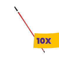 KEFA Teleszkópos fém nyél olasz menettel 3m (Karton - 10 db)