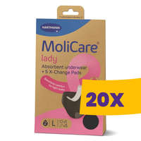 Hartmann Hartmann MoliCare Lady mosható női nedvszívó alsónemű és 5 betét L (Karton - 20 csomag)