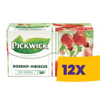 Pickwick Pickwick Gyógytea Csipke-hibiszkusz 20 filter (Karton - 12 csomag)