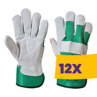 Portwest Portwest A220 Prémium bőr védőkesztyű zöld (Karton - 12 pár)