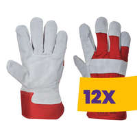 Portwest Portwest A220 Prémium bőr védőkesztyű piros (Karton - 12 pár)