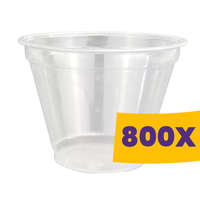 Shaker pohár átlátszó - PET 250ml (Karton - 800 db)