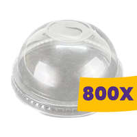 Shaker pohár tető - Gömb, lyukkal PET 95mm (Karton - 800 db)