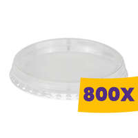 Shaker pohár tető - Lapos, lyuk nélkül PET 95mm (Karton - 800 db)