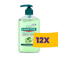 Sanytol Sanytol fertőtlenítő és hidratáló folyékony szappan Zöld tea és Aloe vera 250ml (Karton - 12 db)