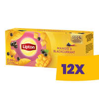 Lipton Lipton Mangó-feketeribizli gyümölcstea 20 filter (Karton - 12 csomag)