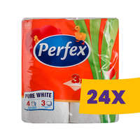 Perfex Perfex WC papír hófehér - 3 rétegű 4 tekercses (Karton - 24 csg)