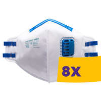 Portwest Portwest P251 FFP2 Kagylós szelepes pormaszk 20db (Karton - 8 csomag)