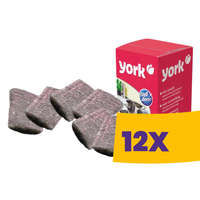 YORK YORK Acélgyapot szappanos párna 6db (Karton - 12 csomag)