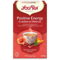 Yogi Tea Yogi Tea® Pozitív energia bio tea tőzegáfonyával és hibiszkusszal - filter, 17 db , 30,6 g